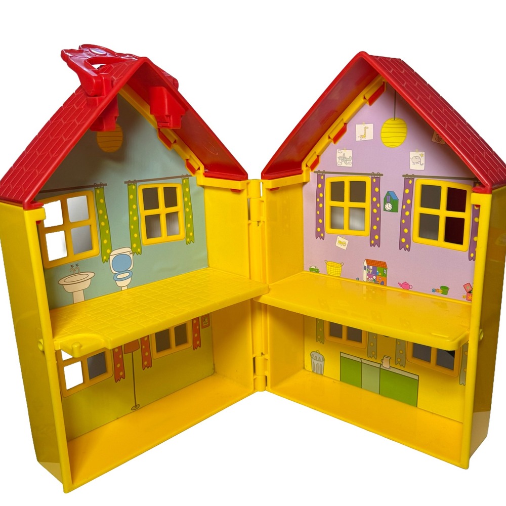 Peppa Pig Fold n Go Deluxe Playhouse Yellow Portable House Only NO ACCESSORIES